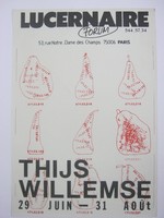 Affiche pour Lucenaire : Thijs Willemse (Paris) du 29 juin au 31 août